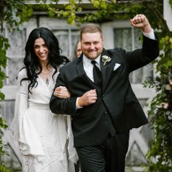 A rainy fall barn wedding