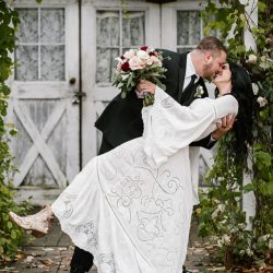 A rainy fall barn wedding