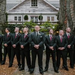 A rainy fall barn wedding