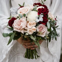 A rainy fall barn wedding