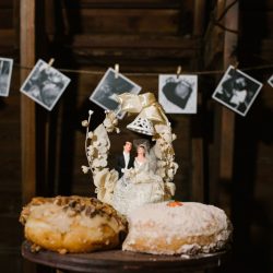 A rainy fall barn wedding