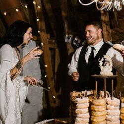 A rainy fall barn wedding