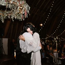 A rainy fall barn wedding
