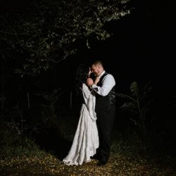 A rainy fall barn wedding