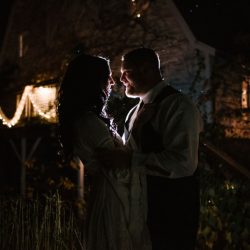A rainy fall barn wedding