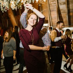 A rainy fall barn wedding