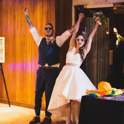 HnJ 030318 High 0900 - Movies & mayhem at this joyful pop culture wedding (feat. a flower man!) Movies & mayhem at this joyful pop culture wedding (feat. a flower man!)