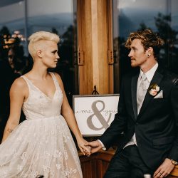 IMG 6882 - Don't miss the mohawk and sheer dress at this chic wedding inspiration mohawk wedding inspiration