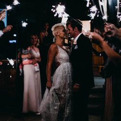 IMG 7178 - Don't miss the mohawk and sheer dress at this chic wedding inspiration mohawk wedding inspiration