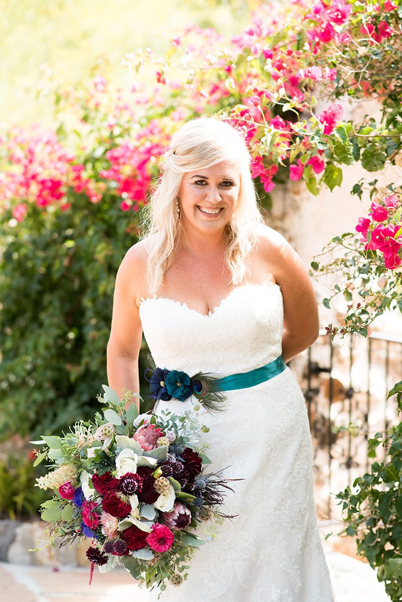 Tip a hat to this peacock, cowboys, and cacti wedding in San Diego