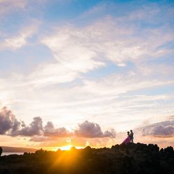 Lin Lin AngelaNelsonPhotography VibrantKukahikoEstateWedding0040 big - Pink skies and a pink dress at this glowing beach wedding in Maui Pink skies and a pink dress at this glowing Maui beach wedding