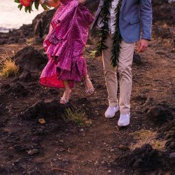 Lin Lin AngelaNelsonPhotography VibrantKukahikoEstateWedding0048 big - Pink skies and a pink dress at this glowing beach wedding in Maui Pink skies and a pink dress at this glowing Maui beach wedding
