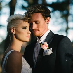 Styledshoot 193 - Don't miss the mohawk and sheer dress at this chic wedding inspiration mohawk wedding inspiration