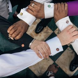 a09cufflinks - Travel through Tatooine, Middle Earth, Westeros & more at this pop culture travel-themed wedding (with April Fools pranks!) Travel through Tatooine, Middle Earth, Westeros & more at this pop culture travel-themed wedding (with April Fools pranks!)