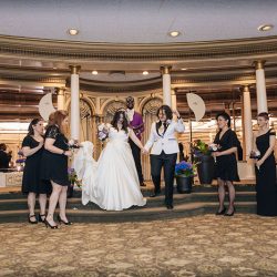 c09Recessional2 - Travel through Tatooine, Middle Earth, Westeros & more at this pop culture travel-themed wedding (with April Fools pranks!) Travel through Tatooine, Middle Earth, Westeros & more at this pop culture travel-themed wedding (with April Fools pranks!)