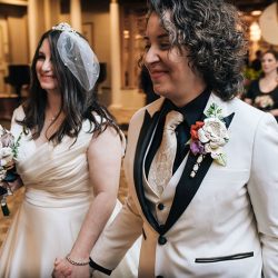 c09Recessional3 - Travel through Tatooine, Middle Earth, Westeros & more at this pop culture travel-themed wedding (with April Fools pranks!) Travel through Tatooine, Middle Earth, Westeros & more at this pop culture travel-themed wedding (with April Fools pranks!)