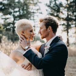 dd - Don't miss the mohawk and sheer dress at this chic wedding inspiration dd