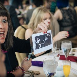 e03escapeinaction5 - Travel through Tatooine, Middle Earth, Westeros & more at this pop culture travel-themed wedding (with April Fools pranks!) Travel through Tatooine, Middle Earth, Westeros & more at this pop culture travel-themed wedding (with April Fools pranks!)