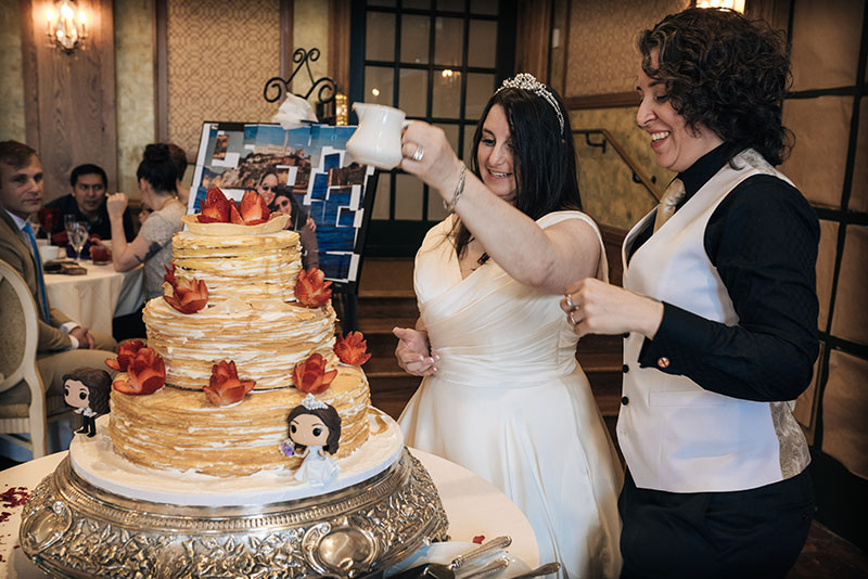 Travel through Tatooine, Middle Earth, Westeros & more at this pop culture travel-themed wedding (with April Fools pranks!) 
