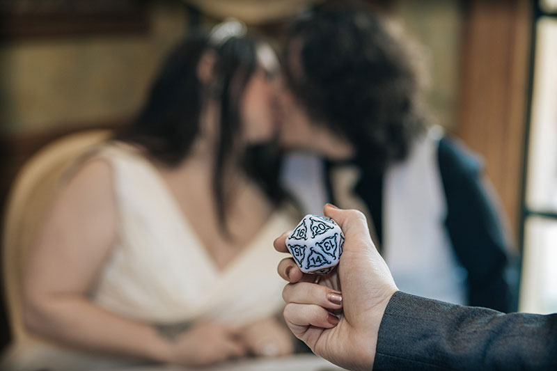 Travel through Tatooine, Middle Earth, Westeros & more at this pop culture travel-themed wedding (with April Fools pranks!) 