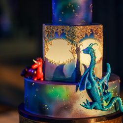21.1 - Constellations, a dragon cake, and BEARS at this Chicago planetarium wedding Constellations, a dragon cake, and BEARS at this planetarium wedding in Chicago