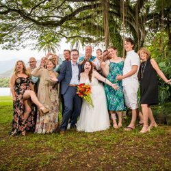 Two film lovers had a Hawaiian Jurassic Park wedding at the REAL film location