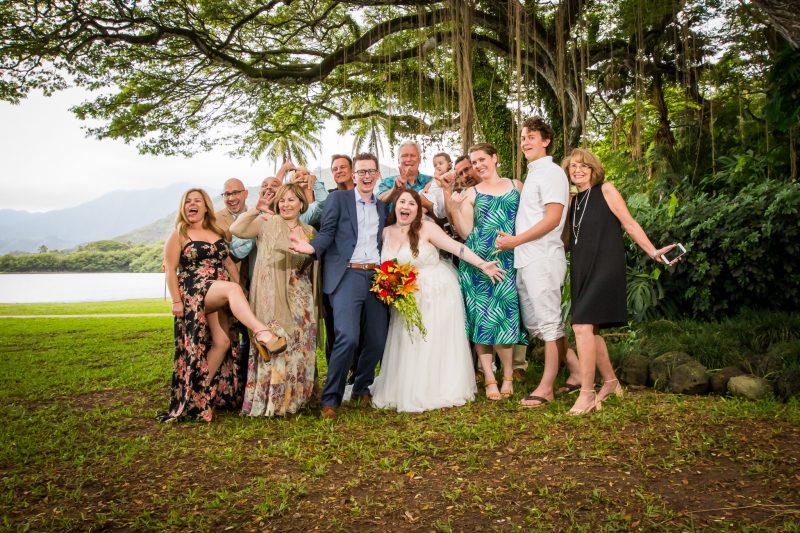 Two film lovers had a Hawaiian Jurassic Park wedding at the REAL film location