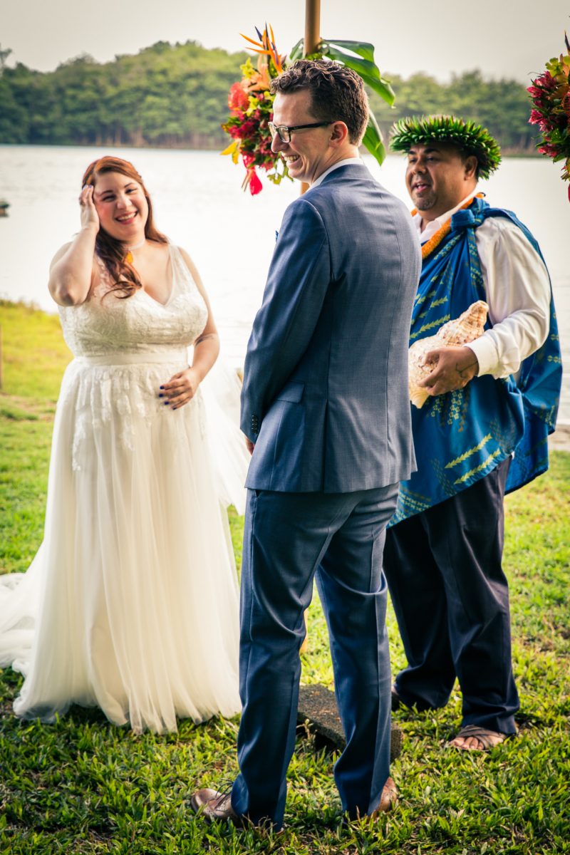 Two film lovers had a Hawaiian Jurassic Park wedding at the REAL film location