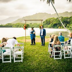 Two film lovers had a Hawaiian Jurassic Park wedding at the REAL film location