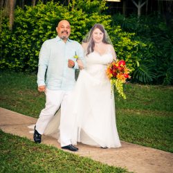 Two film lovers had a Hawaiian Jurassic Park wedding at the REAL film location