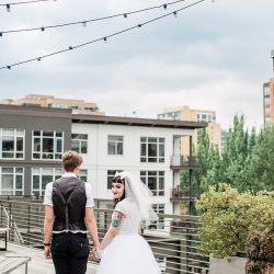 Huge flowers, toadstools, & tea at this whimsical Alice in Wonderland wedding