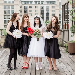 Huge flowers, toadstools, & tea at this whimsical Alice in Wonderland wedding