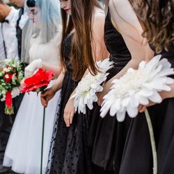 Huge flowers, toadstools, & tea at this whimsical Alice in Wonderland wedding