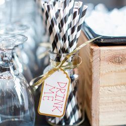 Huge flowers, toadstools, & tea at this whimsical Alice in Wonderland wedding