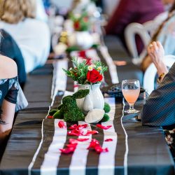 Huge flowers, toadstools, & tea at this whimsical Alice in Wonderland wedding