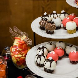 Huge flowers, toadstools, & tea at this whimsical Alice in Wonderland wedding