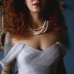 Jalopy Theater Bridal Styled Shoot 14 - Funky instruments & muted flowers at this dark and eclectic inspiration shoot at an old Brooklyn theater Jalopy Theater Bridal Styled Shoot 14
