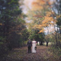 These two ladies had a dreamy fall wedding in the Catskills