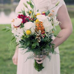 These two ladies had a dreamy fall wedding in the Catskills