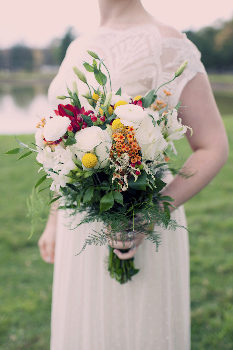These two ladies had a dreamy fall wedding in the Catskills