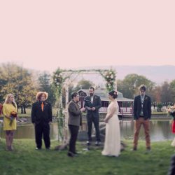 These two ladies had a farm wedding in the Catskills