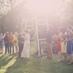 These two ladies had a farm wedding in the Catskills