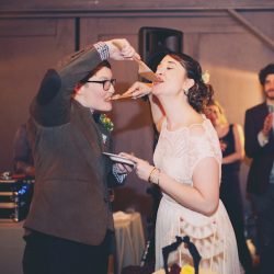These two ladies had a Catskills wedding