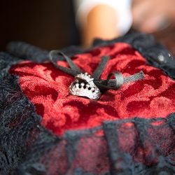 A fantastical villainous Candyland sideshow music fest wedding