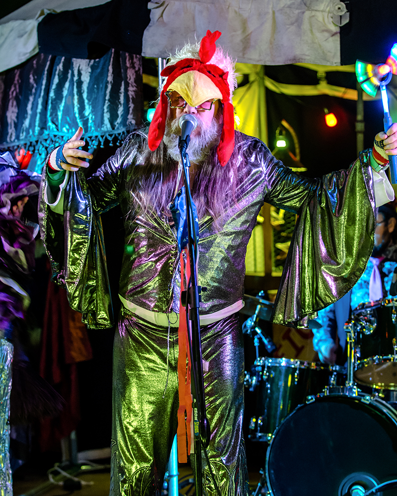 A fantastical villainous Candyland sideshow music fest wedding
