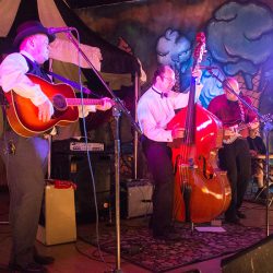 A fantastical villainous Candyland sideshow music fest wedding