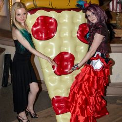 A fantastical villainous Candyland sideshow music fest wedding
