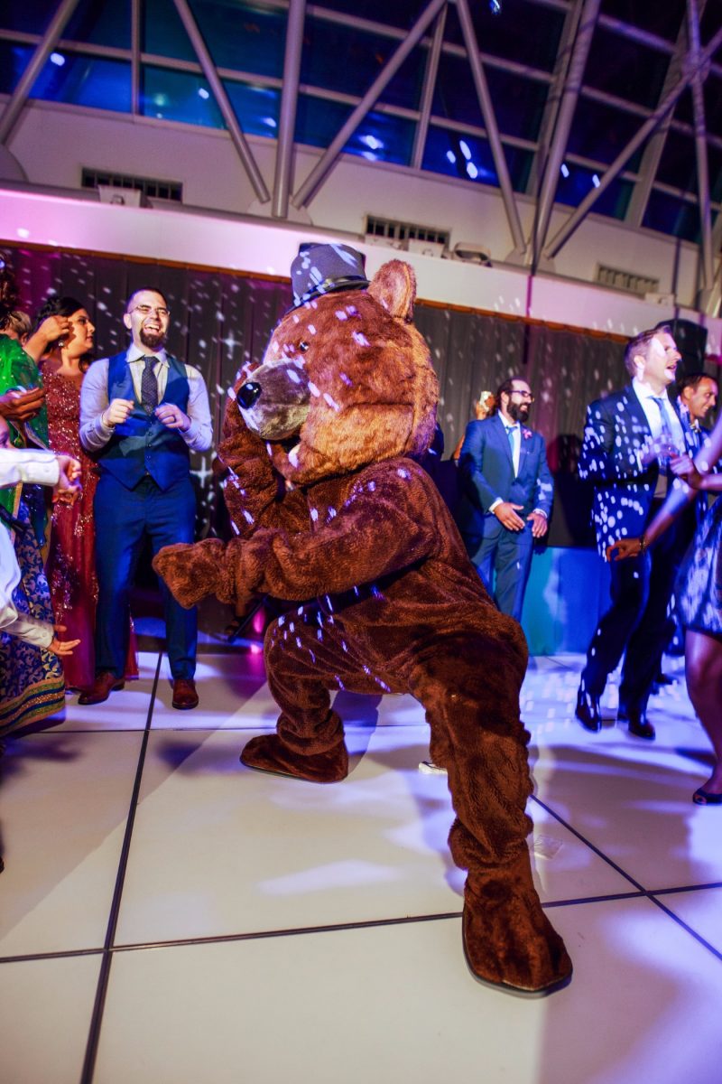 alex glenn 1139 1 - Constellations, a dragon cake, and BEARS at this Chicago planetarium wedding Constellations, a dragon cake, and BEARS at this planetarium wedding in Chicago