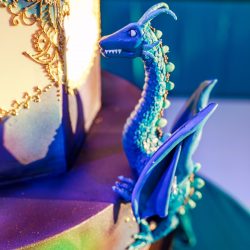 alex glenn 738 - Constellations, a dragon cake, and BEARS at this Chicago planetarium wedding Constellations, a dragon cake, and BEARS at this planetarium wedding in Chicago