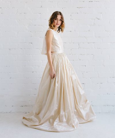 taffeta wedding dress